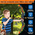thumbnail image 4 of Arco De Juguete Con Luz Y Flecha Lanzador Para Niños, Arco De Juguete LED Luz Con 6 Flechas De Ventosa Malubero, Multicolor, 4 of 5