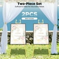 thumbnail image 5 of ChicHomey ​​Golden A-Frame Floor Easel Stands,2-Pack Wedding Decoration,for Sign, Picture Display Stand & Event Displays​, 5 of 10