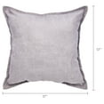 thumbnail image 7 of Mainstays Faux Suede Decorative Square Throw Pillow with Flange, 18" x 18", Grey, 7 of 7