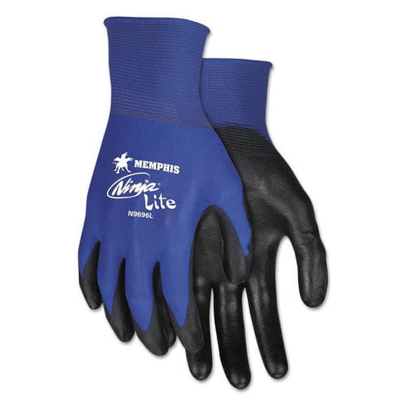 Ultra Tech Tactile Dexterity Work Gloves, Blue/black, Medium, 1 Dozen | Bundle of 2 Dozen