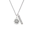 thumbnail image 2 of Delight Jewelry Silvertone Sun Silvertone Mother Daughter Bar Charm Necklace, 23", 2 of 4