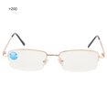 thumbnail image 3 of Elegantes gafas de lectura con bloqueo de luz azul +2,00 para aliviar la visión Golden Glamour, 3 of 8