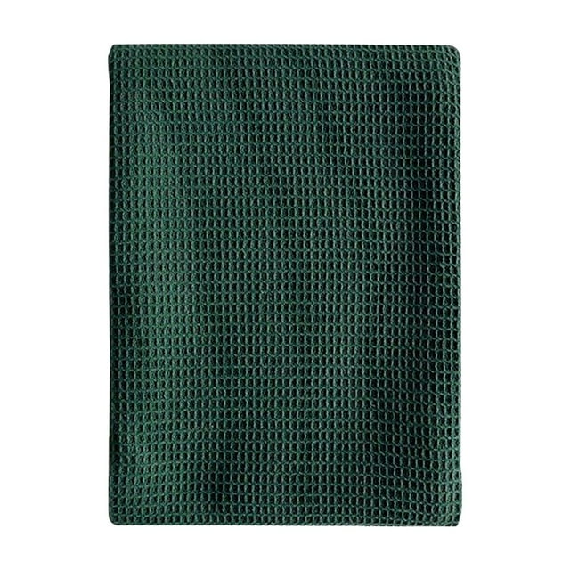 Green Kitchen Dish Towels Cotton Cloth Soft Cleaning Drying Absorbent Box Loop