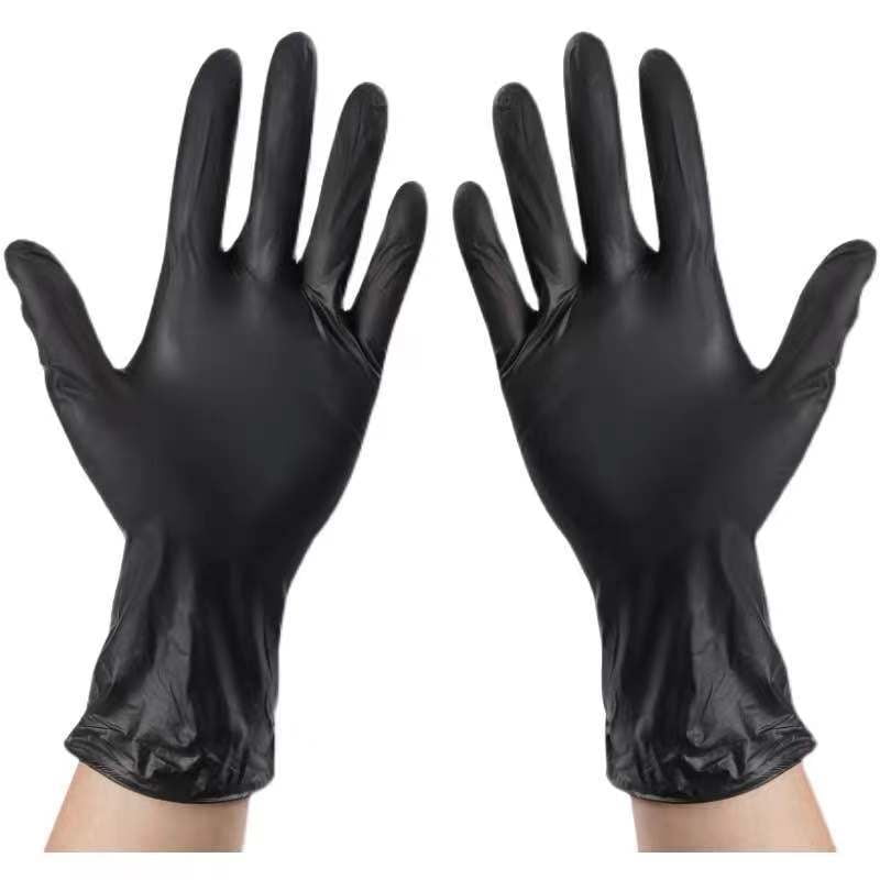 Buy Disposable Black Nitrile Gloves Small 100 Count Powder and Latex