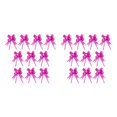 thumbnail image 4 of Bewildely 10 piezas de decoración de tirador de lazo embalaje festivo impreso flor tirada a mano boda Navidad vacaciones aniversario accesorio rosa/rosa roja 2piezas, 4 of 6