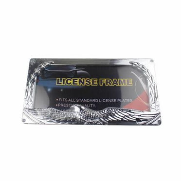 Scorpion On Black Metal License Plate - Standard 6x12 Inches, Aluminum, Pre-Drilled, Weatherproof
