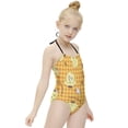 thumbnail image 3 of Pompompurin Girls One Piece Swimsuits Hawaiian Summer Swimwear Beach Bathing Suit Outfits, 3 of 7