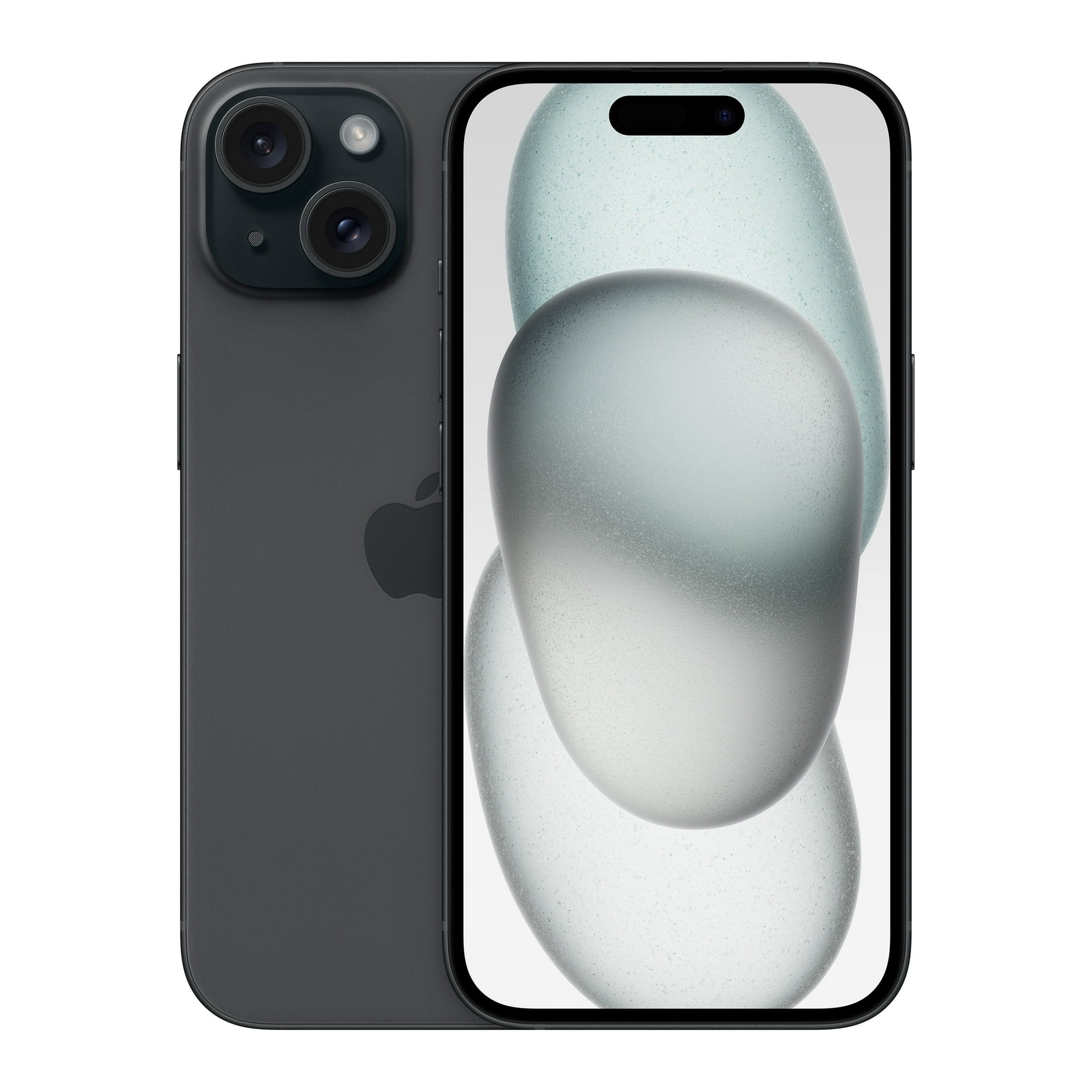 Walmart Family Mobile Apple iPhone 15, 5G, 128GB, Black - Prepaid Smartphone [Locked to Walmart Family Mobile]