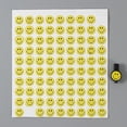 thumbnail image 2 of 100 pegatinas de cara sonriente feliz Sincero color amarillo mini pegatinas de sonrisa de recompensa, 2 of 5