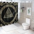 thumbnail image 7 of Orinice Celtic Design Bathroom Decor Set, Colorful Luxurious Polyester Fabric Fashion Shower Curtain with Hooks, 100% Waterproof and Easy to Install, Home Bath Decor 36x72, 7 of 7
