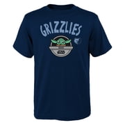 Youth Navy Memphis Grizzlies Star Wars The Child T-Shirt