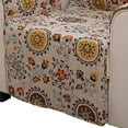 thumbnail image 5 of Benjara BM116911 Polyester Arm Chair Protector with Floral Print, Multi Color - 4 x 15 x 12 in., 5 of 7
