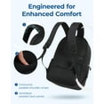 thumbnail image 4 of Mochila BAGSMART College Laptop 15.6 pulgadas resistente al agua negra, 4 of 8