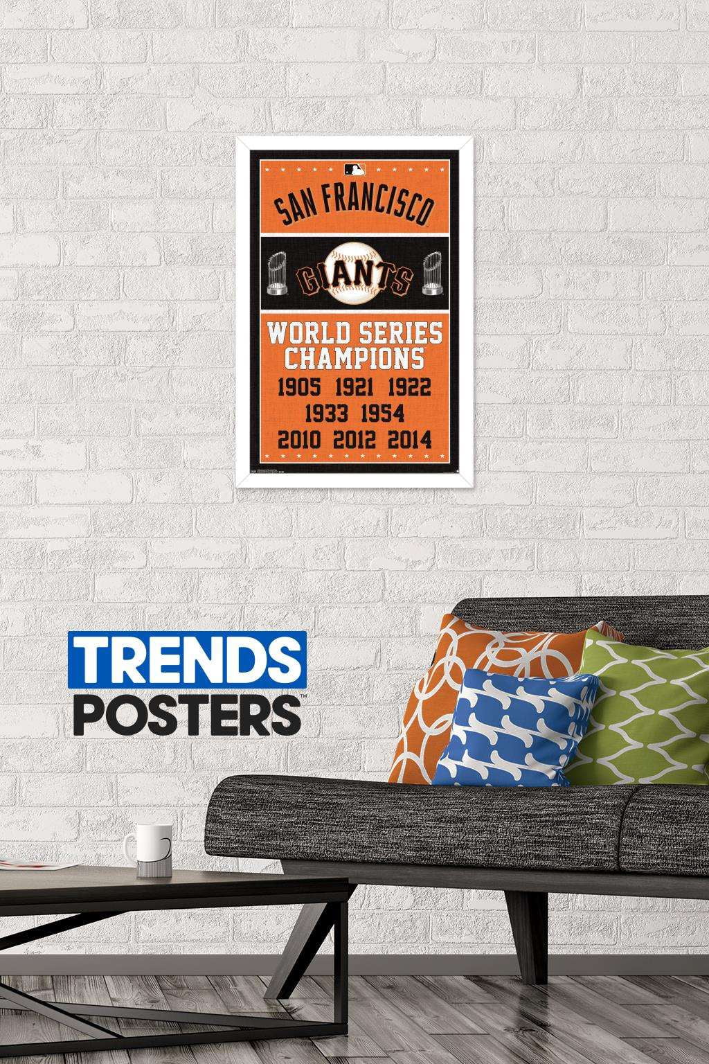 MLB San Francisco Giants - Champions Wall Poster, 14.725" x 22.375", Framed