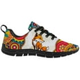 thumbnail image 4 of Customuart Mandala Fox Shoes Womens Running Shoes Orange Casual Sneakers Size 10, 4 of 5