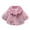 Purple, variant on Odeerbi Toddler Winter Coat Kids Girls Outerwear Jackets Solid Color Plush Cute Strawberry Keep Warm Hoodie Thick Coat Cloak White