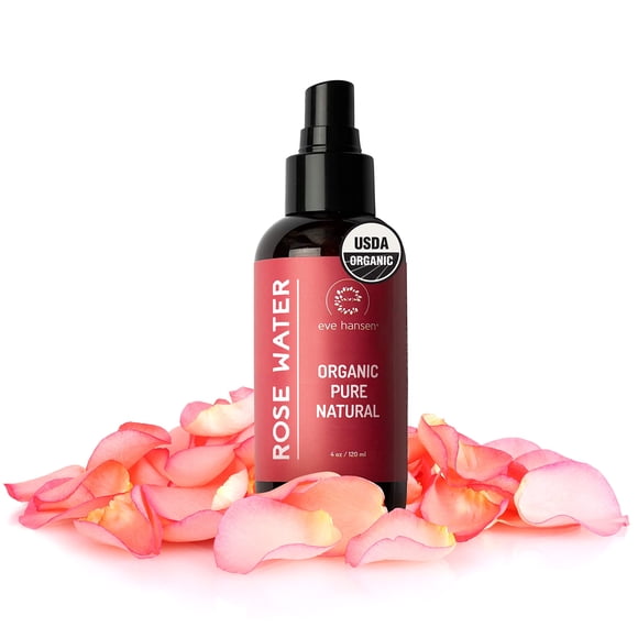 Spray de agua de rosas Eve Hansen Organic 120 ml para rostro y cabello