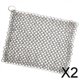 thumbnail image 1 of 2x Depurador de Cadena Acero Inoxidable 316 Resistencia Al Desgaste Efectivamente Sin Recubrimiento Utensilios de Cocina Moho para Vasos Raspadores 2 piezas, 1 of 10