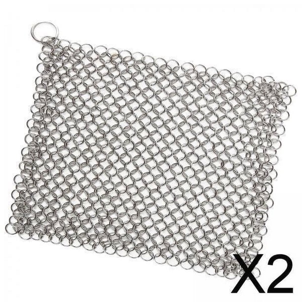 2x Depurador de Cadena Acero Inoxidable 316 Resistencia Al Desgaste Efectivamente Sin Recubrimiento Utensilios de Cocina Moho para Vasos Raspadores 2 piezas