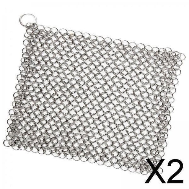 2x Depurador de Cadena Acero Inoxidable 316 Resistencia Al Desgaste Efectivamente Sin Recubrimiento Utensilios de Cocina Moho para Vasos Raspadores 2 piezas