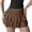 Light Brown, variant on Clossjun Women's Plus Size High Waisted Summer Daily Skirts Layered Y2K A Line Ruffle Skorts Mini Skirt