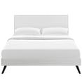 thumbnail image 6 of Modway Phoebe Vinyl Upholstered Full Platform Bed in White, 6 of 7