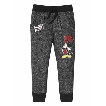 Disney Infant Boys Black Mickey Mouse Baby Jogging Sweat Pants Joggers 3-6m
