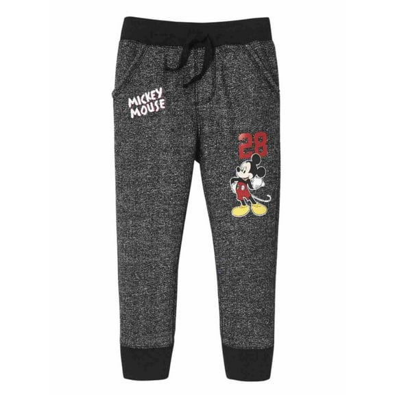 Disney Infant Boys Black Mickey Mouse Baby Jogging Sweat Pants Joggers 3-6m