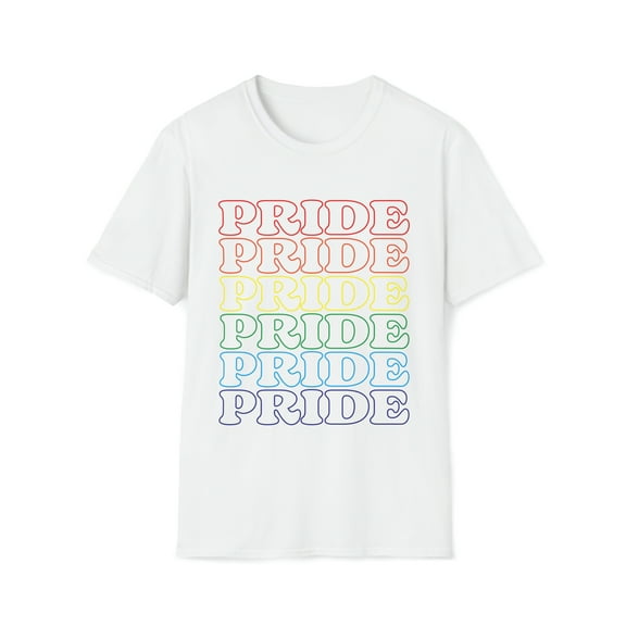 Pride Repeated (Unisex Softstyle T-Shirt) - Cre8ta
