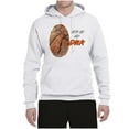 thumbnail image 2 of Wild Bobby, Basketball Fingerprint It's In My DNA, Sports, Unisex Graphic Hoodie Sweatshirt, White, XX-Large, 2 of 5