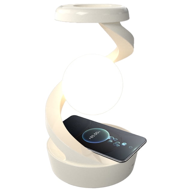 Lámpara de bola levitante Luz LED en el aire Libremente RGB Escritorio único Blanco