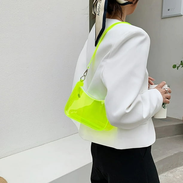 Lime green clear purse new arrivals
