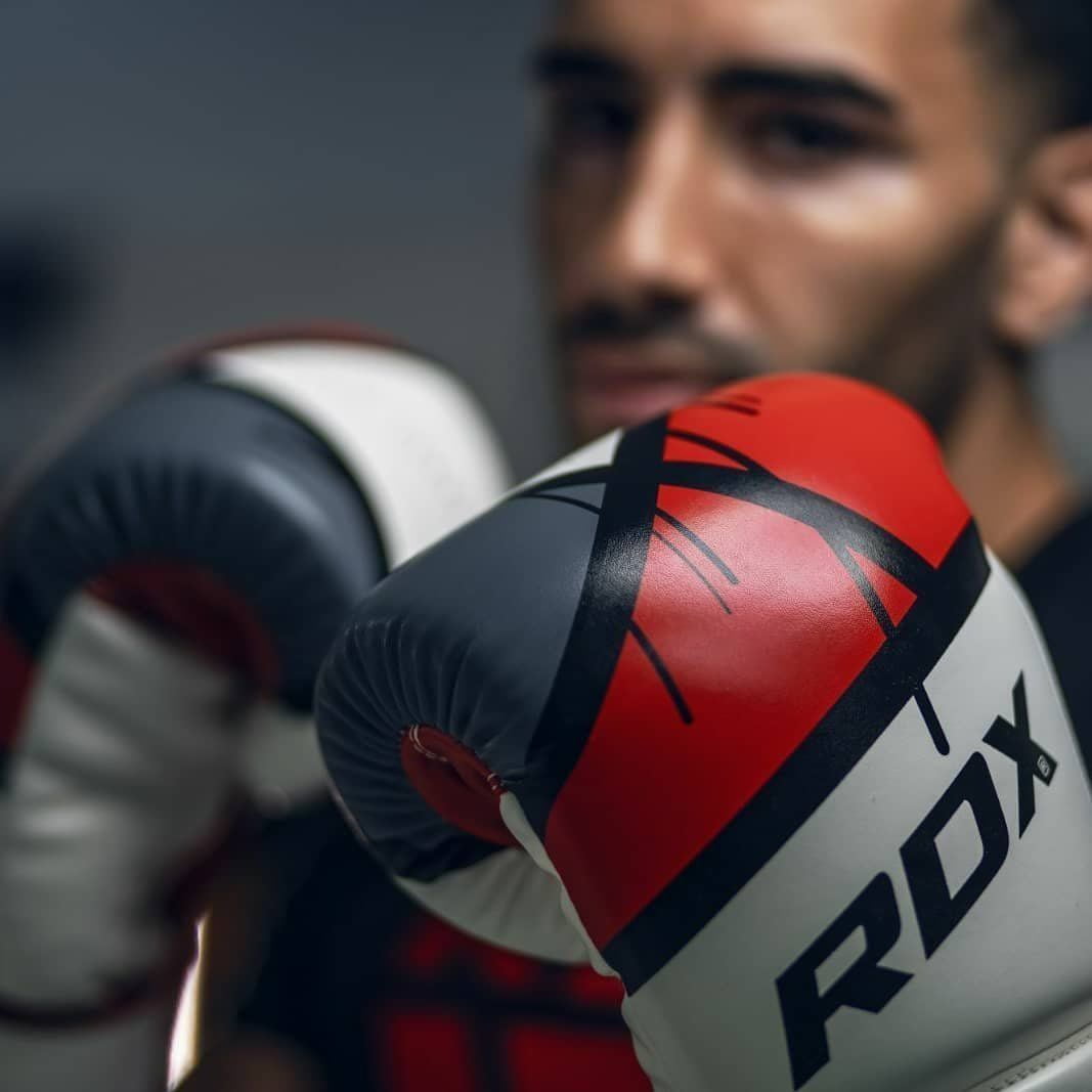 RDX Boxing Gloves for Training Muay Thai Maya Hide Leather Mitts for Fighting, Kickboxing, Sparring EGO Gloves for Punch Bag, Focus Pads, Thai Pad, Grappling Dummy and Double End Ball Punching
