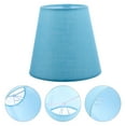 thumbnail image 4 of WRITWAA Lightweight Blue Fabric Lamp Shade for Table Lamps with Easy Installation, 4 of 6