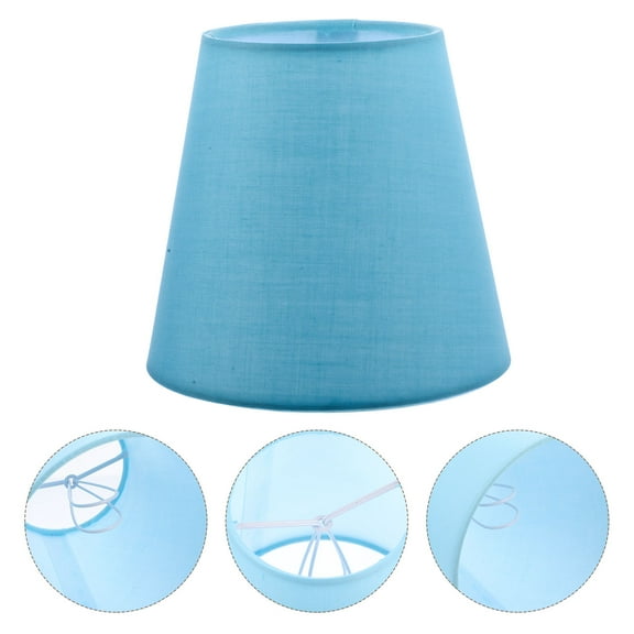 AURARMLET Decorative Lamp Shade Covers Blue 1Pack 5.5x5.5x5.1in