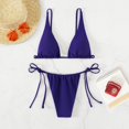 thumbnail image 3 of Gibobby Trajes de Baño para Mujer Traje de baño de dos piezas sexy para mujer de verano Traje de baño de playa sin espalda Bikini(Azul,G), 3 of 5