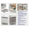 thumbnail image 2 of Badger Basket Children's Wooden Storage Nook with Fabric Bin 19.3 Cu ft.Toy Storage Cube, White, 2 of 9