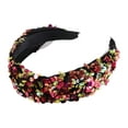 thumbnail image 4 of Unique Bargains 1 Pc Headband Sequins Hair Accessories for Women Red White, 4 of 5
