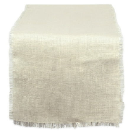 Bleached Jute - DII Bleached Jute Vintage Table Runner, 15x74