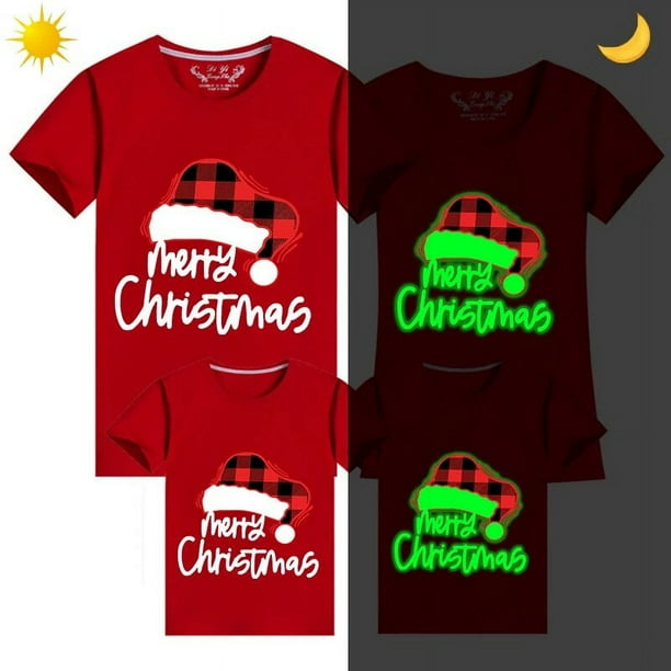 Camisetas familiares a juego de Navidad gorro luminoso de Feliz Navidad sudadera familiar Walmart en linea