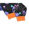 thumbnail image 3 of Rimyaw Toddlers Pajamas Sets Halloween Boys Girls Sleepwear Skull Head Graphic PJS Clothes Set 4T, 3 of 8