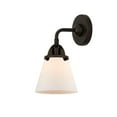 thumbnail image 3 of Innovations Lighting  Nouveau 2 Cone - 1 Light 6" Sconce Oil Rubbed Bronze/Matte White, 3 of 5