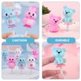 thumbnail image 4 of Miangastore 24Pcs Jumping Spring Toys for Kids Cartoon Rabbit Bear Toys Desktop Animals Jumping Toys, 4 of 8