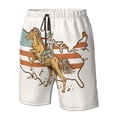 thumbnail image 4 of Fotbe Vintage Wild West Cowboy Trajes de Baño Estampados para Hombre, Shorts de Verano de Secado Rápido, Ropa de Playa, Bañadores-Medium, 4 of 6