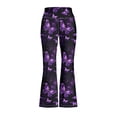 thumbnail image 4 of DISNIMO Purple Butterfly Flared Leggings for Girls 11-12 Yoga Pants Flare Kids Leggings Bell Bottoms for Girls High Waisted Flare Leggings Soft Bell Bottom Leggings Kids Flare Leggings Dance, 4 of 7