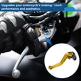 thumbnail image 3 of Palancas de freno y embrague largas únicas Bargains para Honda CB919 2002-2007, palanca de freno ajustable en 6 posiciones, aleación de aluminio, tono dorado, 1 par, 3 of 6