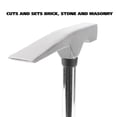 thumbnail image 3 of GreatNeck Steel Brick Hammer with Oversized, Slip-Resistant Hatchet Handle, 20 oz, 3 of 10