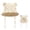 Beige04, variant on FAWUUDO Baby Bear Ears Bucket Hat Cotton Breathable Sun Cap with Chin Strap for Toddler Girls Boys Beach Outdoor