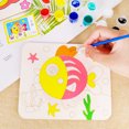 thumbnail image 5 of CAROOTU DIY Wooden Board Unfinished Coloring Toy for, 5 of 5