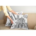 thumbnail image 2 of Ambesonne Black and White Throw Pillow Cover 2 Pack, Scenery of Rome, 16", Black and White, 2 of 5